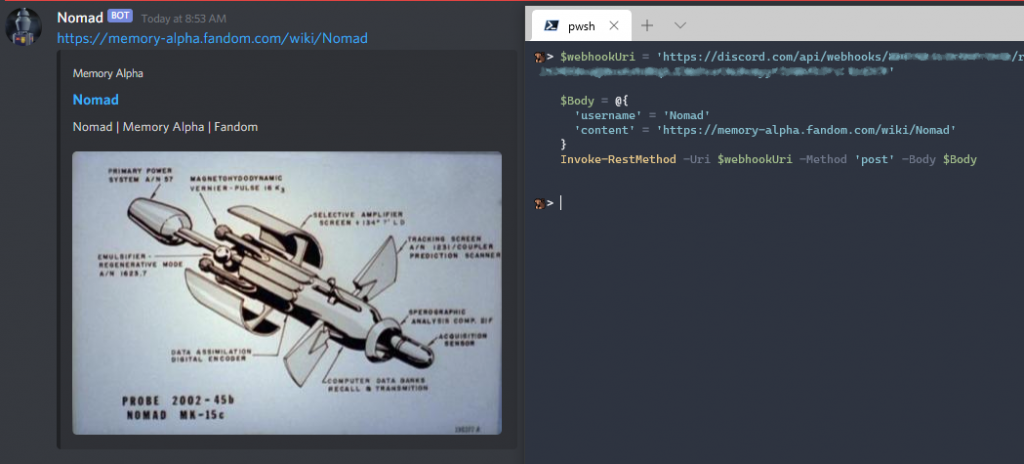 Creating a Discord Webhook in a few lines of PowerShell – Ninmonkey