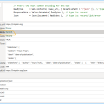 Screenshot Viewing the metadata record in Power Query